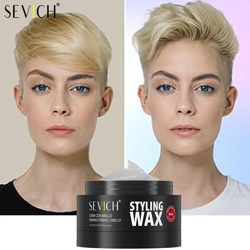 

Sevich 80g Hair Wax Clay Long-Lasting Hair Cream For Men Hair Strong Hold Hair Styling Wax Stick Hold Low Shine Modeling Paste