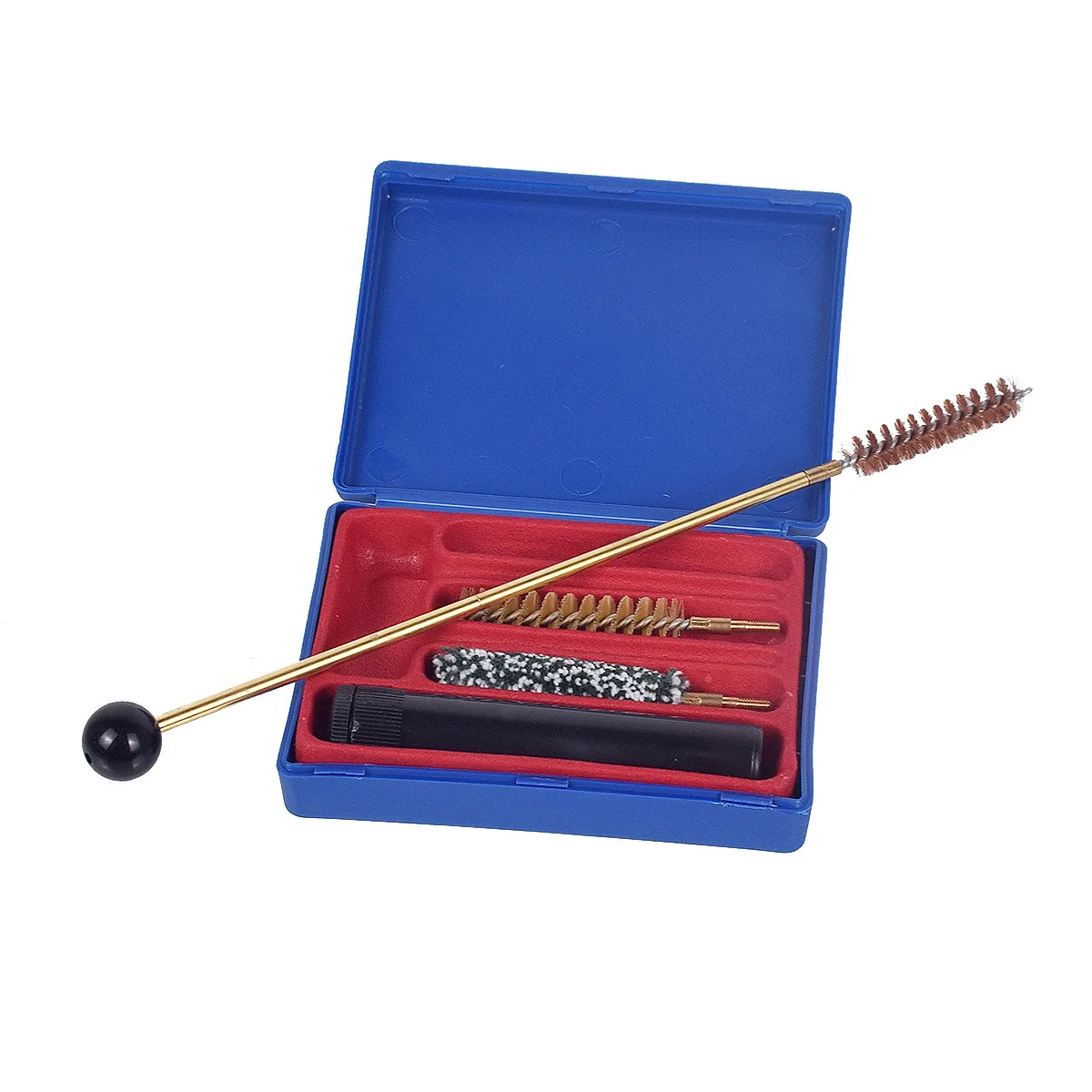 Tactical Deluxe Universal Gun Cleaning Tool Kits With Durable Plastic Storage Case Brass Rods Brush Fit Pistol Cal.38/357/9mm