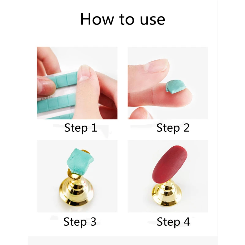 Soporte magnético para exhibición de uñas, accesorios de manicura, estante de cristal acrílico, puntas para esmalte de Gel