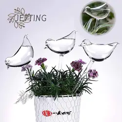 Bird Shape Clear Automatic Flower Watering Device Plant Waterer Self Watering Auto Drip Irrigation System Plastic Aqua Bulbs