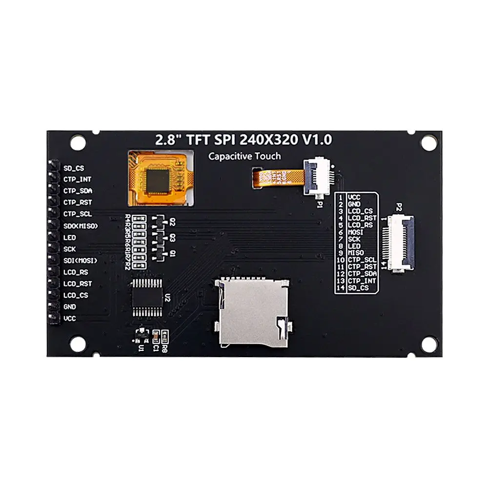 Elecrow 2.8 inch SPI Module IPS TFT Capacitive Touch Screen 240x320 Driver ILI9341 for Consumer Electronics Industrial Fields view 5