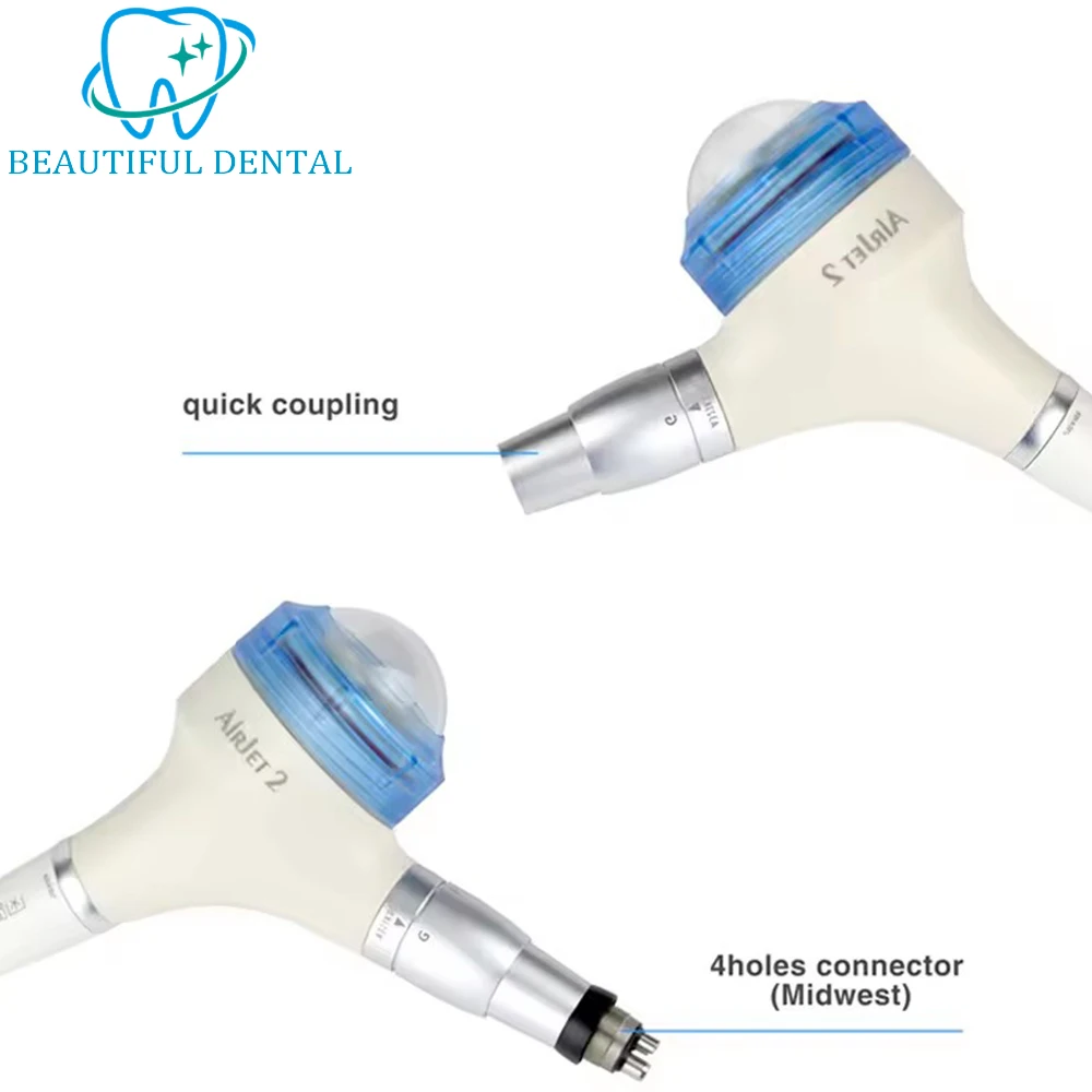 Supragingival scaling instruments and quick-connect adaptors Dental instruments Dental pneumatic polishers for whitening 4hole