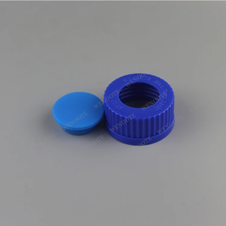 Gl45 blue cap reagent bottle stopper sealing stopper silica gel stopper anaerobic tube sealing stopper anaerobic bottle stopper