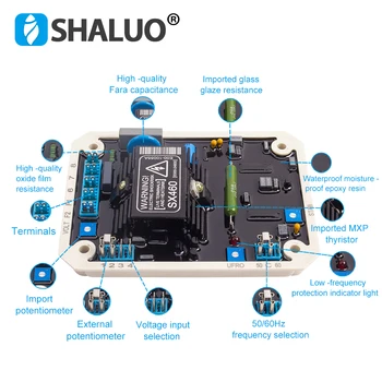 High quality AVR SX460 generator automatic voltage regulator stabilizer diesel electric generator engine control circuit board