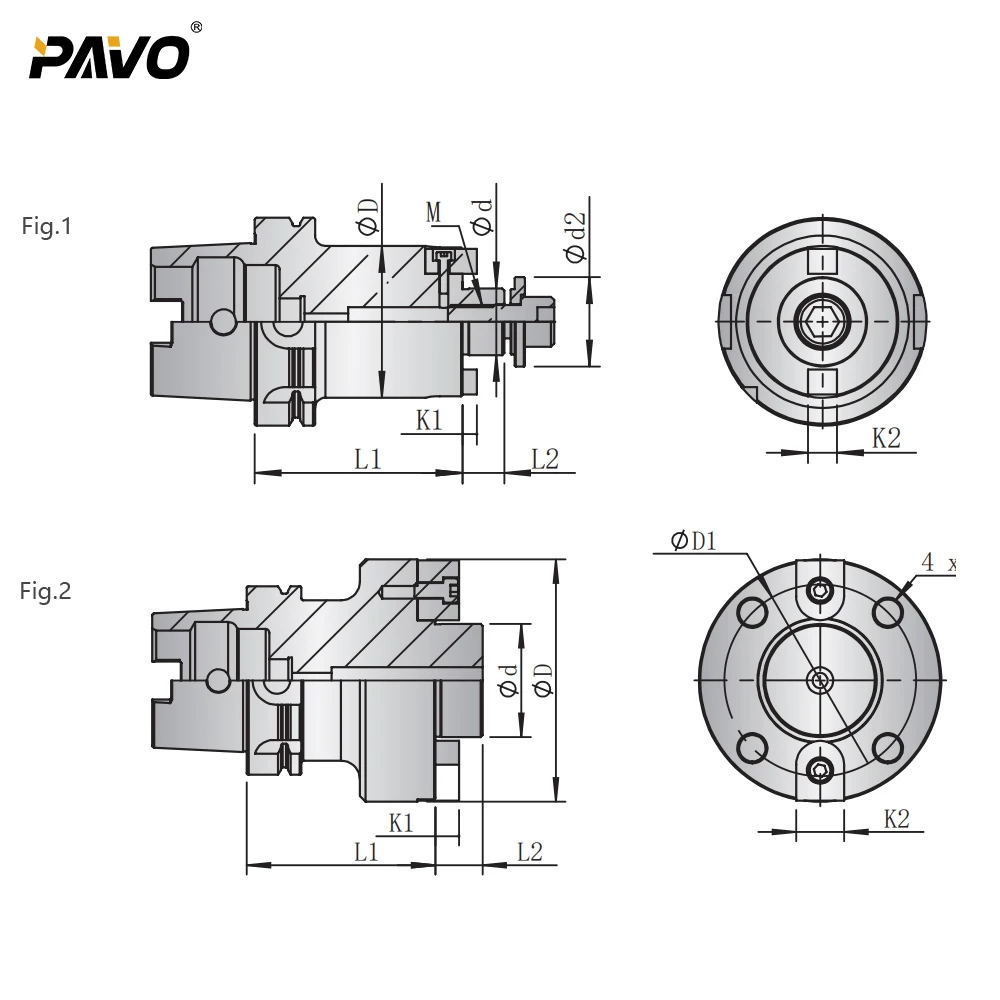 PAVO Tools BT HSK100A ER40 Chuck Holder For CNC Milling Cutter VMC/HMC Accuracy 0.003mm G2.5/25000rpm