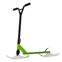 Sled Scooter,100 Wheel Sled 2-in-1 Kids Scooter Snowmobile,Adjustable Handles Aluminum Outdoor Scooter