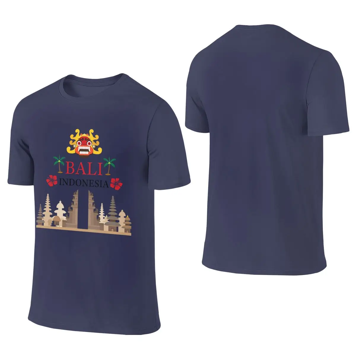 BALI INDONESIA CULTURE Abrasion-Resistant Reversible T-shirt Retro Street   Tee