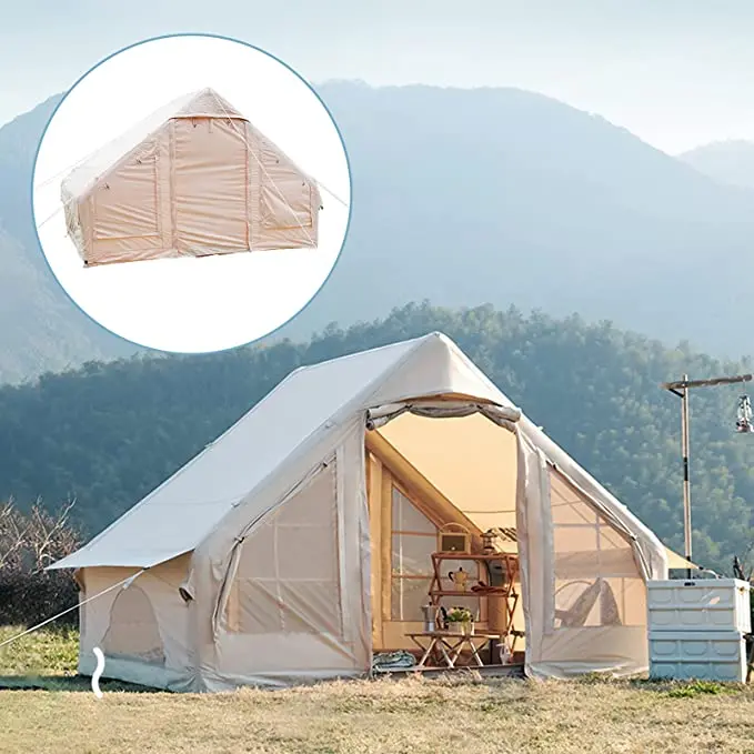 

Hot sale!4 Season Outdoors Glamping 4-6 Person Camping Pop up Inflatable Tent