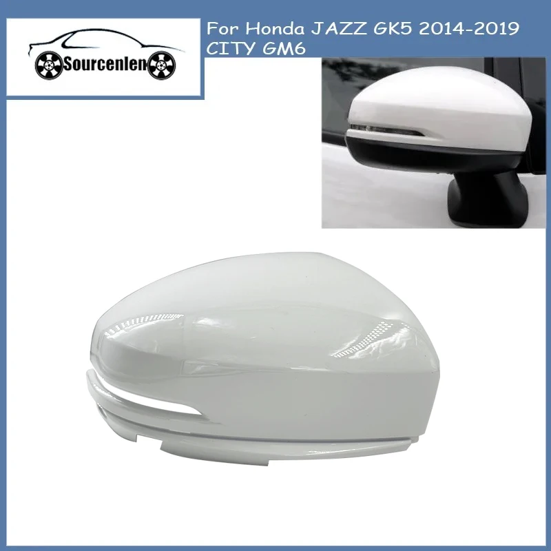 

Накладка на внешнее зеркало заднего вида автомобиля для Honda JAZZ GK5 2014-2019 CITY GM6, корпус бокового зеркала с лампой
