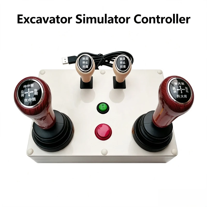 Excavator Simulator Joystick USB PC Controller Loader Driving Training Gamepad for Construction Machinery Learning