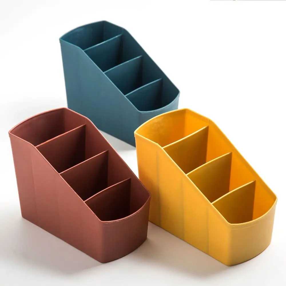 Multi-functional Pen Pencil Holder Plastic Large Capacity Desk Container Minimalism Desktop Organizer