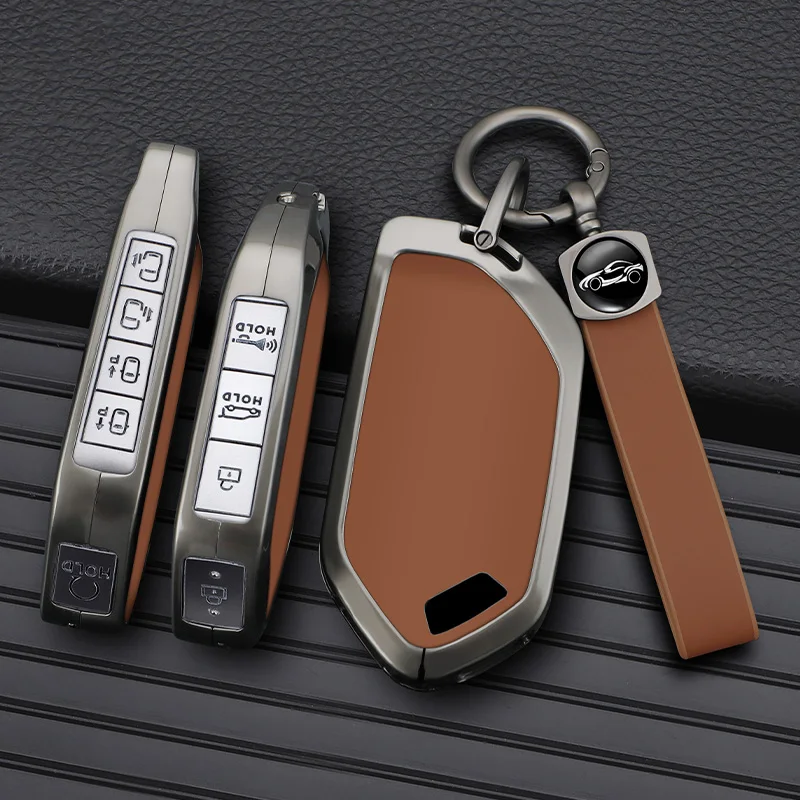 5/6/7/8/9 Buttons Car Key Case Cover For Kia EV9 Picanto Sorento MQ4 Carnival KA4 Morning K5 Carens Car Interior Accessories