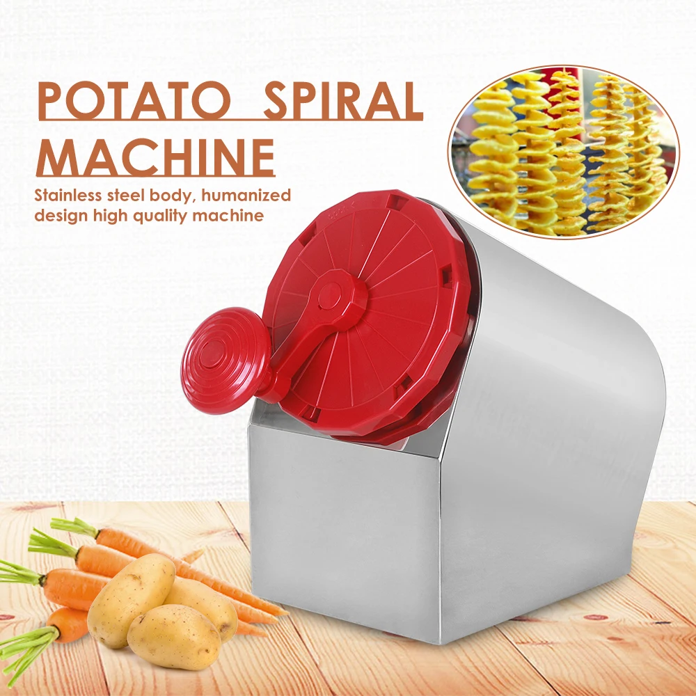 ITOP Manual Potato Spiral Slicer Manual Potato Twister Tornado Slicer Cutter Spiral Cutting Machine Shredder Twisted Vegetable