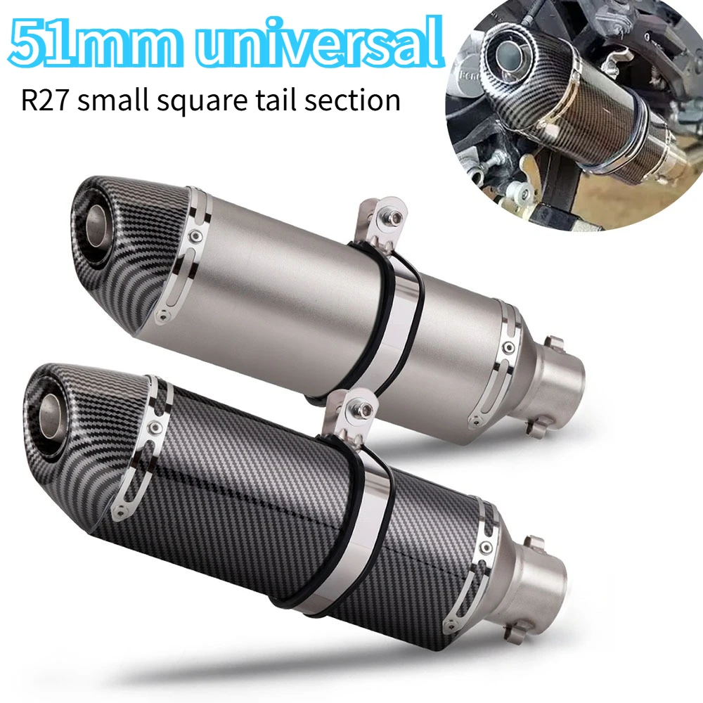 

Universal 51mm Motorcycle Exhaust Muffler with DB Killer For ZX6R ZX10 Z900 Z1000 CBR1000 Z750 R1 S1000RR PCX125 R27