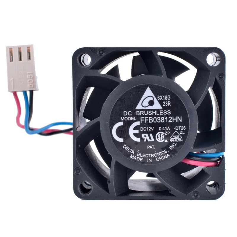 FFB03812HN 38mm fan 3.8cm  38x38x28mm 12V 0.41A Double ball bearing high volume booster fan power cooling fan