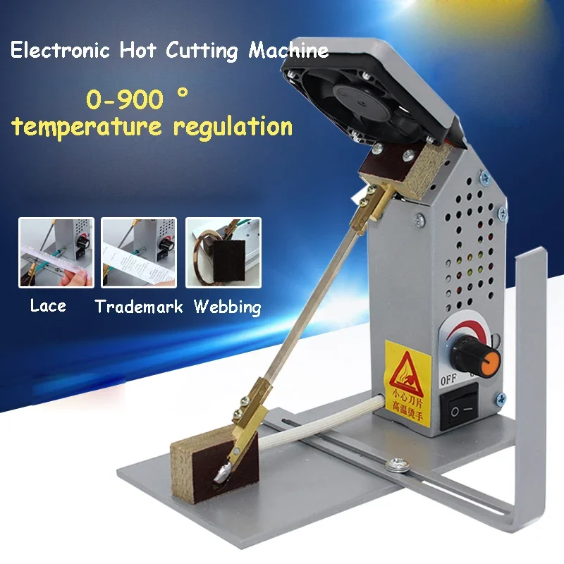 220V Small Hot Cutting Machine Lace Ribbon Manual Hot Cutting Machine Cutting Trademark Electrothermal Thermal Cutter