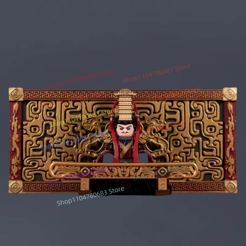 

Строительные блоки MOC, три королевства, Wei Wen Di, миниатюрная кукла, трон, аксессуары, сборная модель, игрушка, подарочная коллекция