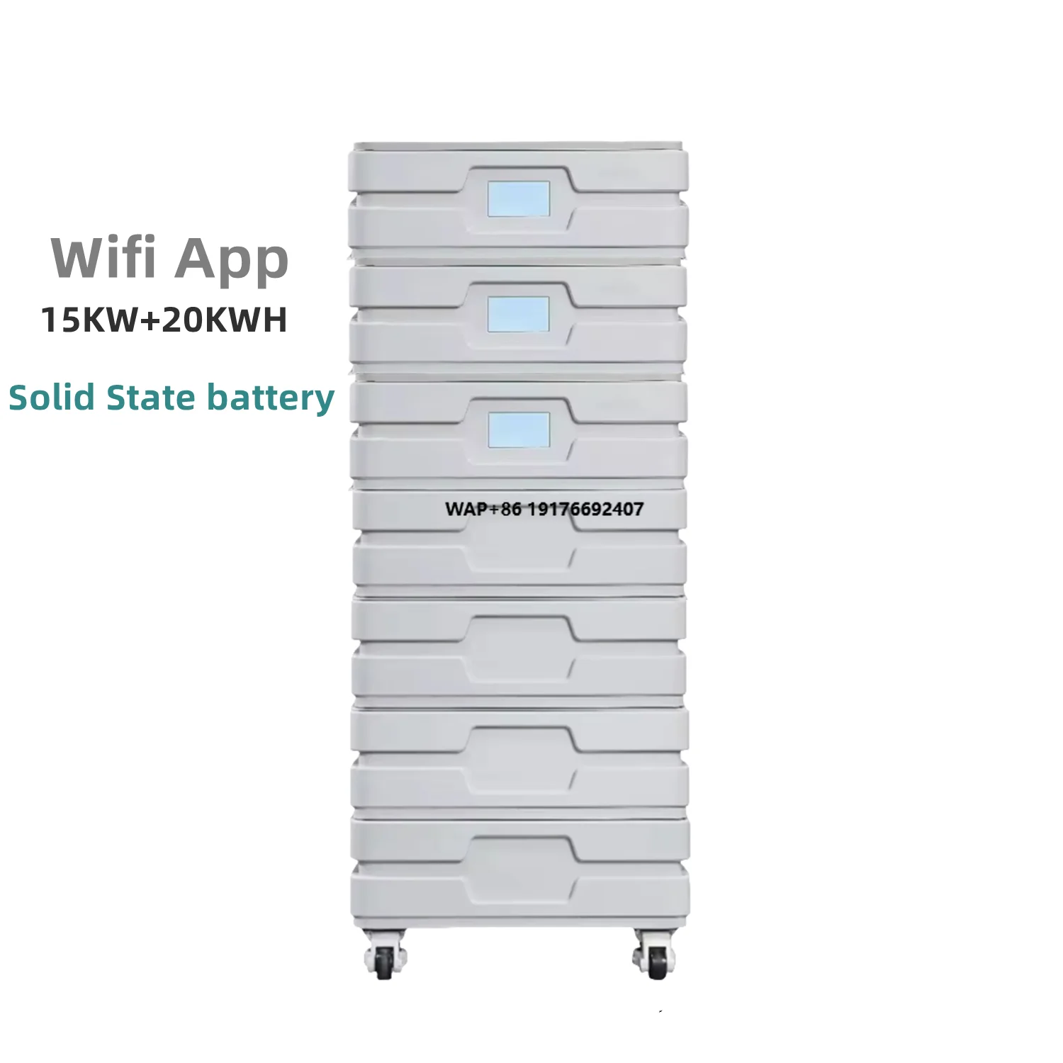 15kw Solar Inverter+stacker 20kwh Battery Group WifiApp Hybrid Grid Solar Power Station Solid State Battery Solar Energy Storage