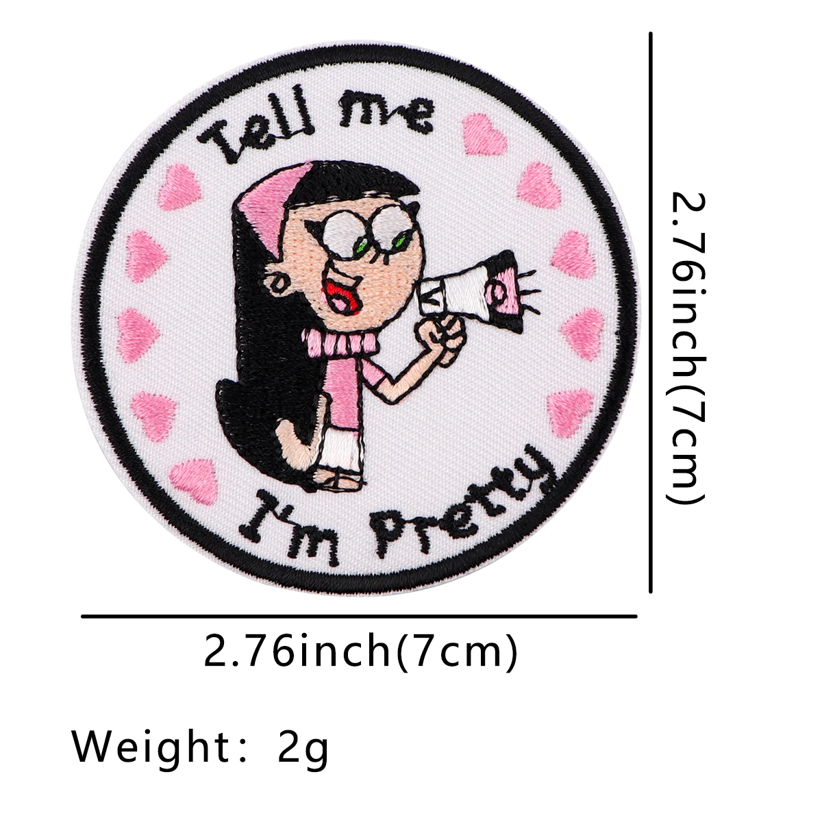 Pretty Girl Patches For Clothing DIY Badge Adhesive Patches Lovely Cartoon Embroidered Patches On Clothes Stickers Appliques