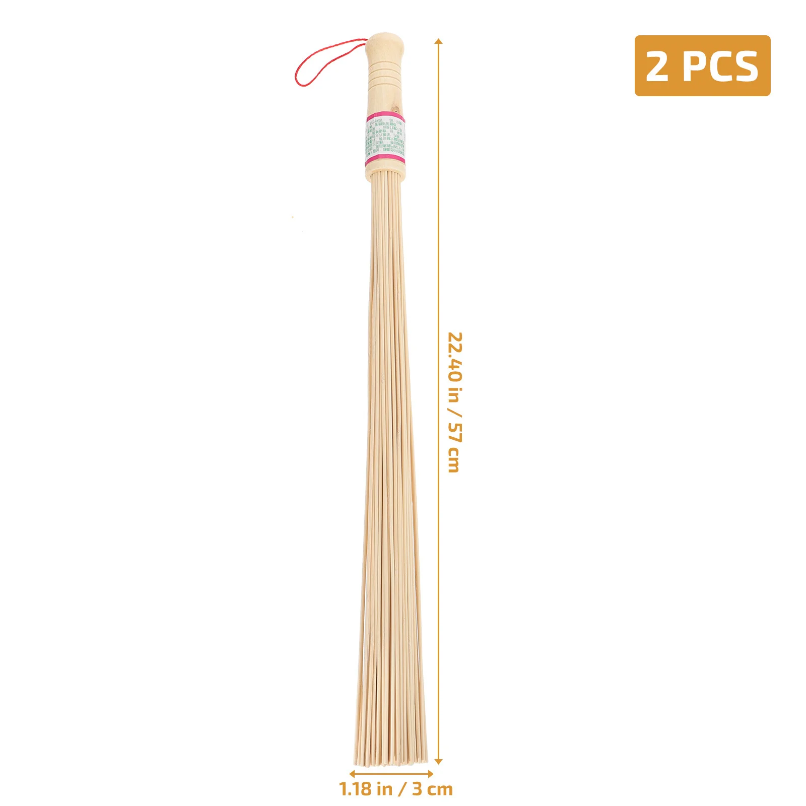 2 قطعة عصا تدليك الظهر المحمولة من الخيزران خفيفة الوزن غير قابلة للانزلاق للجسم الساق الذراع الوخز العلاج أداة تدليك متينة يطرق #4