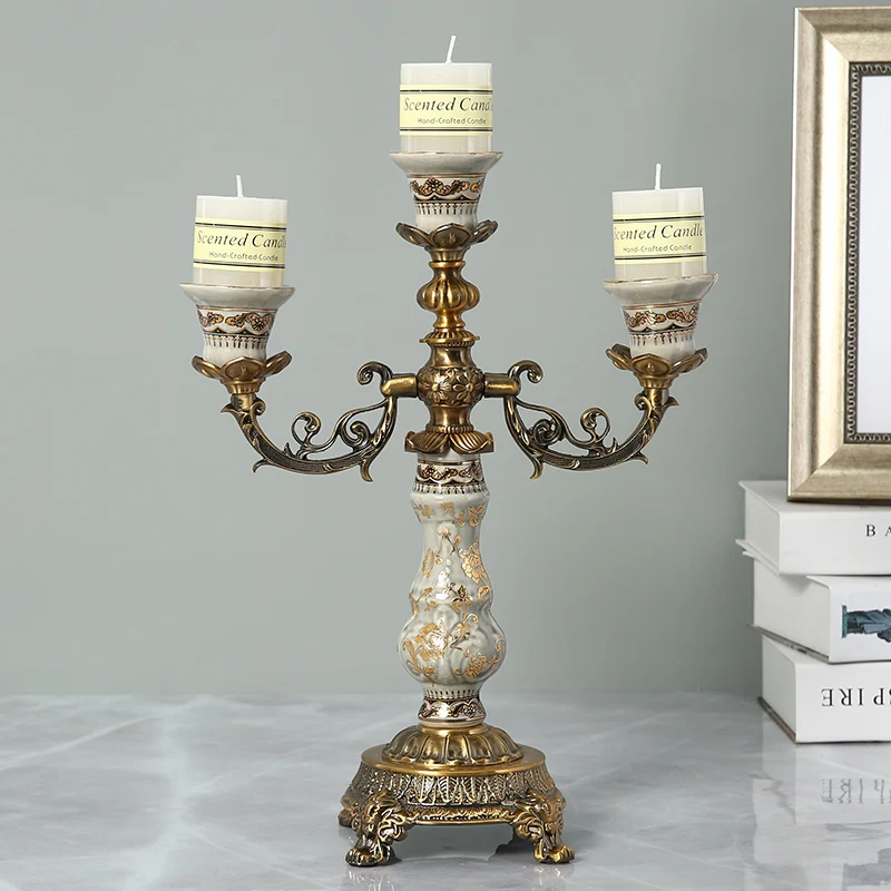 Beautiful Vintage Candle Holder Nordic Wedding Centerpieces Candelabro Chandelier Bedroom Kerzenhalter Home Decorations CY50CS