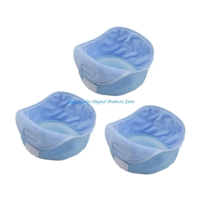 U2JE Helmet Sweat Pad for Maintenance Use Fleece Comfort Insert 3 Pack