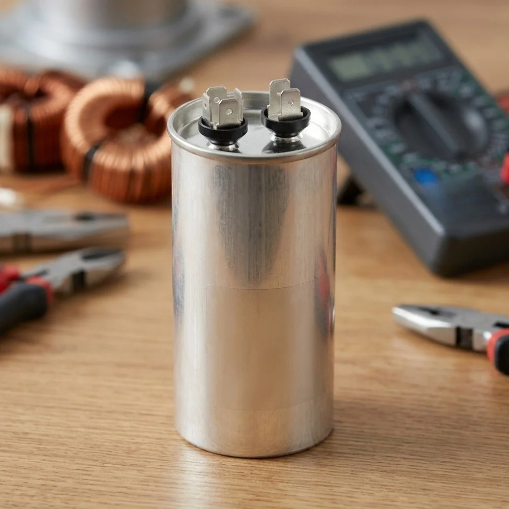 Dual Run Capacitor CBB65 70uF 450V AC for HVAC Applications Featuring Standardized Terminal Identification for herm for fan