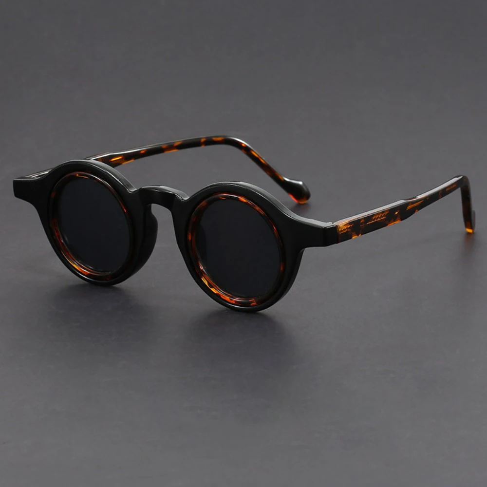 Small Frame Round Steampunk Fashion Glasses for Men 2025 Luxury Brand Y2K Punk Star Men Women Sunglasses Retro Glasses