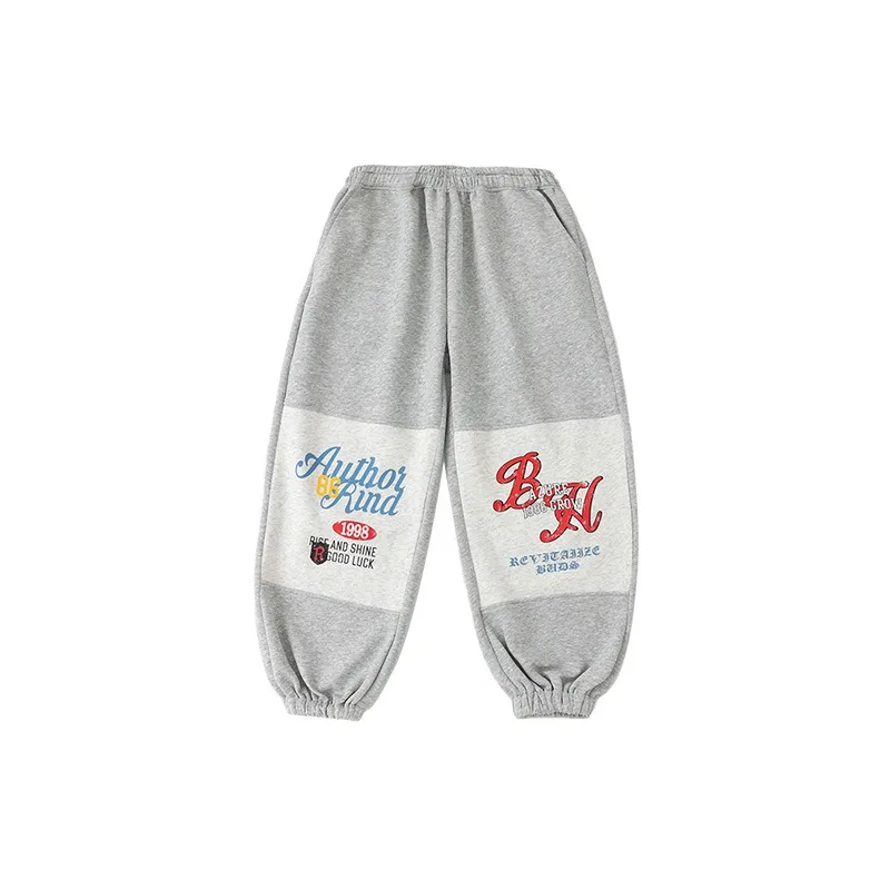 Jongens hiphop toneelkostuum witte letter top grijze broek kleding meisje van 10 tot 12 jaar Street Dance outfit meisjes Kpop dansset