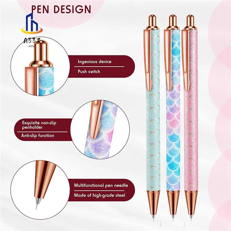 

A33Z-30 Pieces Air Release Weeding Pen Vinyl Installation Pen Weeding Tool Glitter Fine Point Weeding Pin Pen (Chic Style)