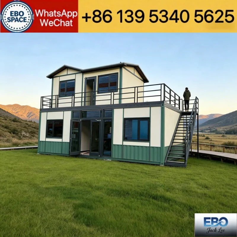 Eco Friendly Expand Tiny Prefab Home Double Glazed Insulated Windows Custom Layout For Rural Farm Rest Room Lakeside Holiday Lei