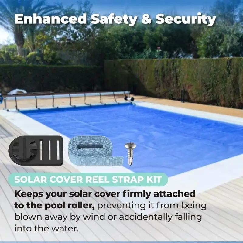 Tube and Solar Cover Fastening Set for Swimming Pool Cover Roller Enduring JOME