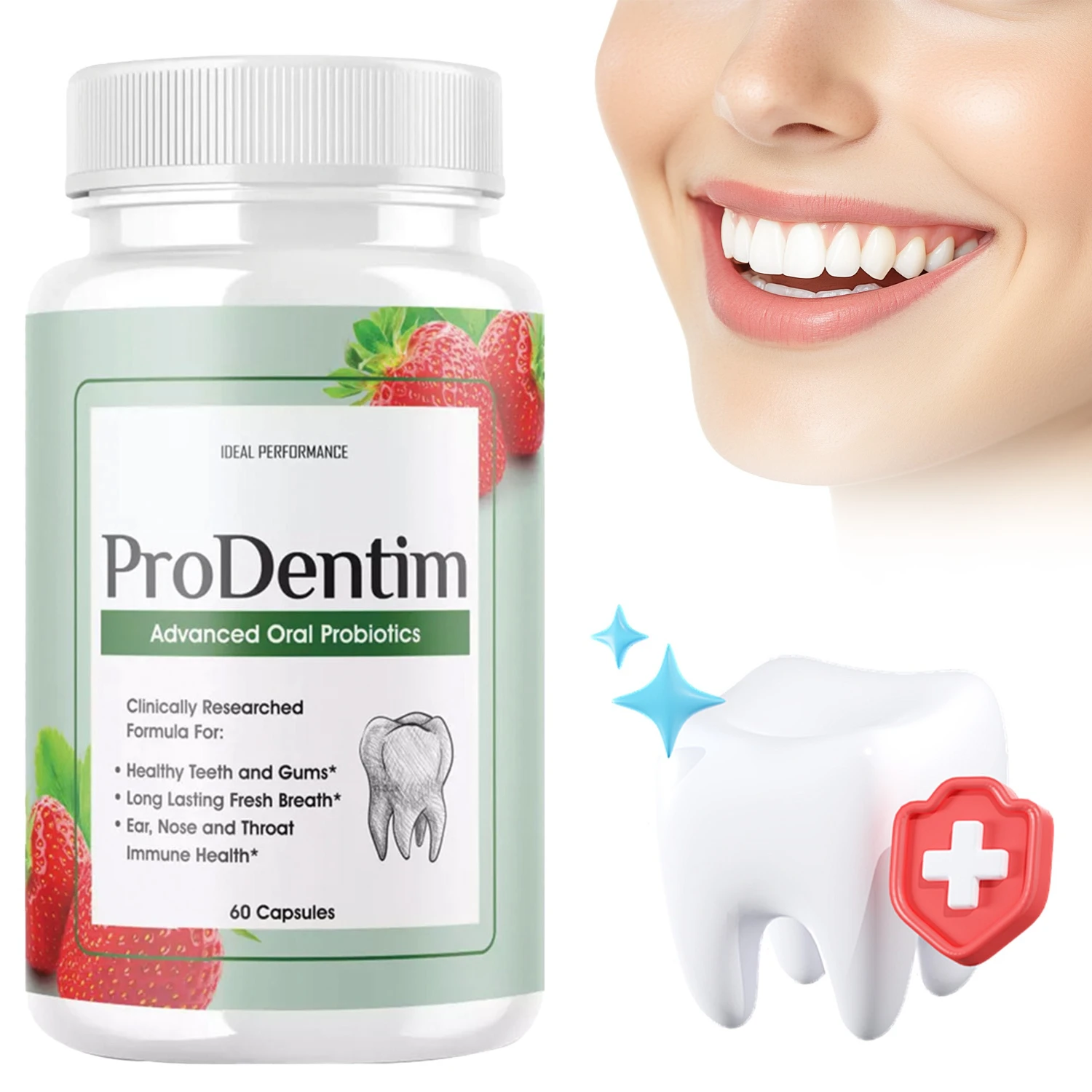 

Advanced Oral Probiotics - Promotes Gum and Tooth Health, Prevents Dental Problems, and Replenishes The Oral Microbiome