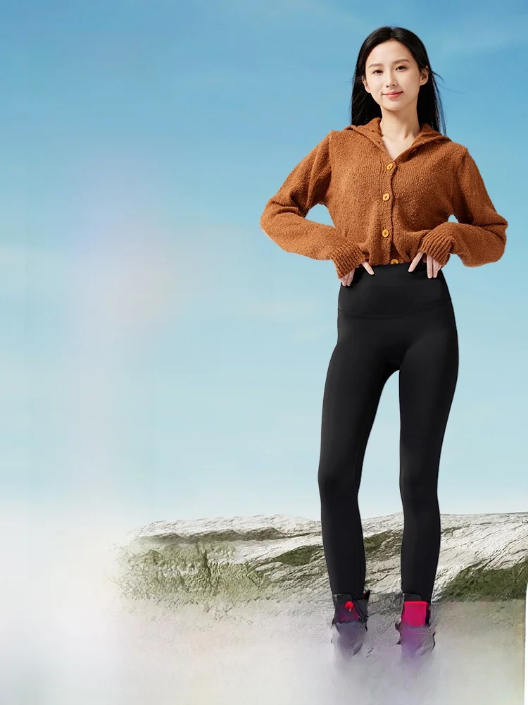 아크 스킨 크리온 레깅스 여성용 봄 여름 요가 팬츠 복부 조절 엉덩이 리프팅 운동복 안감 있는 베이스 레이어