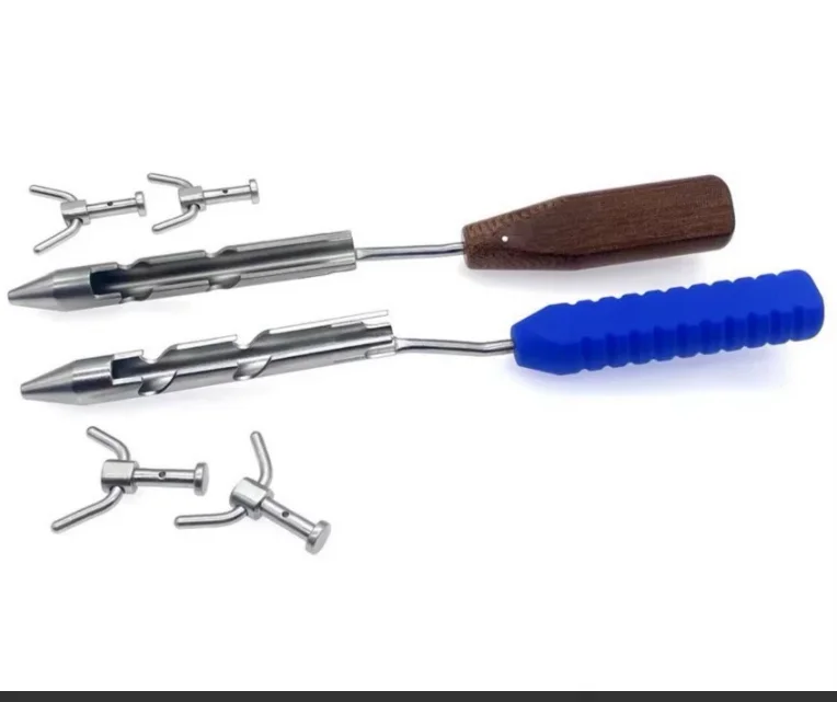 Veterinary Orthopedic Wire Tightener Cerclage Wire Twister Bone Wire Pliers Stainless Steel Instrument Silicone Wood Handle
