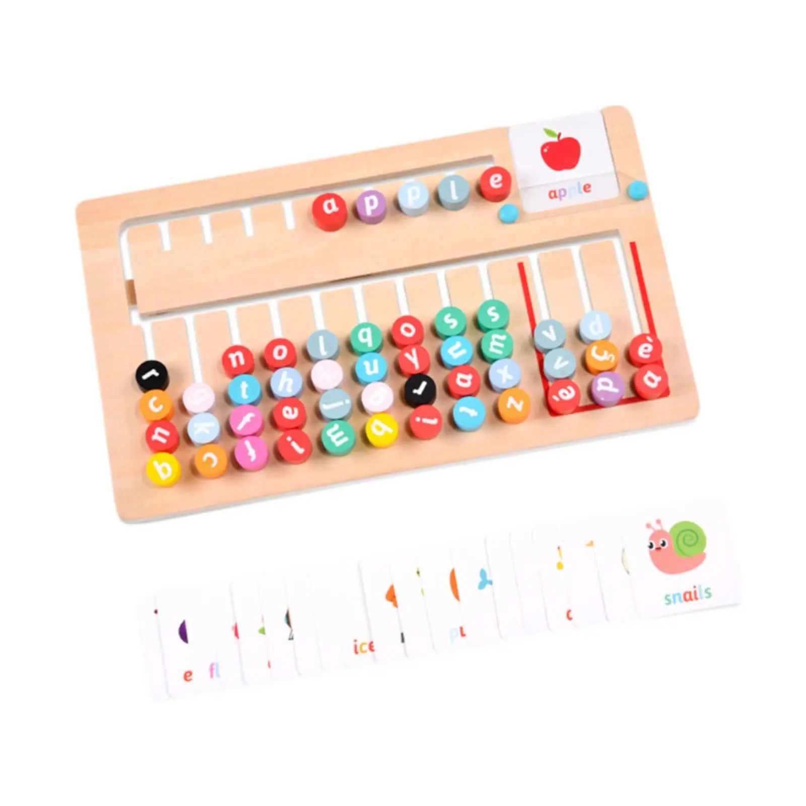 Letter Matching Game Wood Toy Alphabet Matching Puzzle for Kindergarten