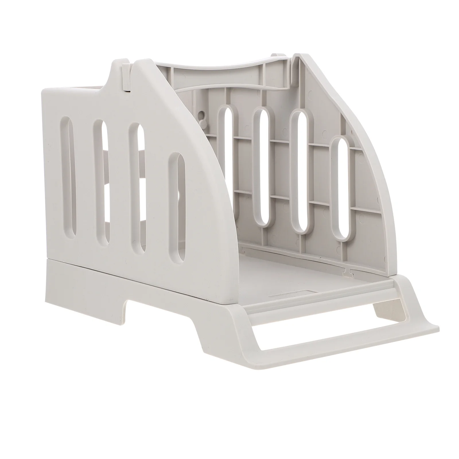 Holder Dual Use Sticker Roll Dispenser For Roll Fan-Fold Labels Compatible With Most Desktop Printers Plastic Label Paper Holder