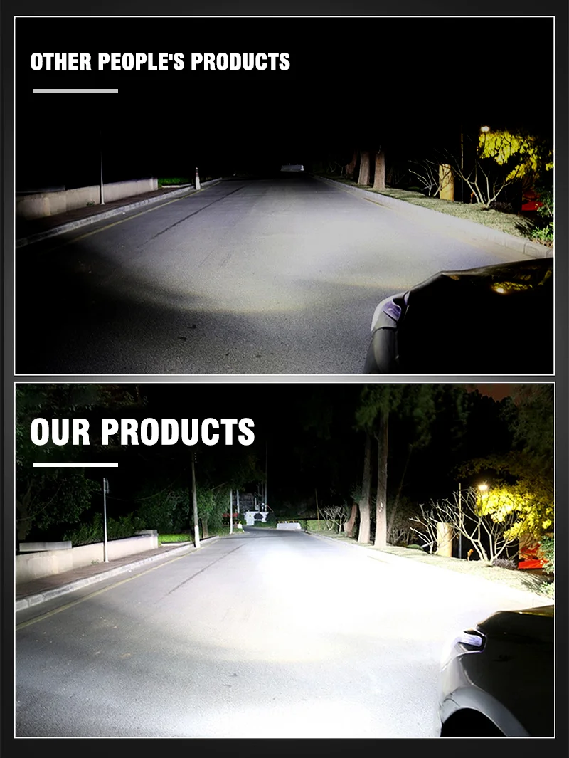 Carolyn 2PCS Car LED Lens Headlight H4 Devil Eagle Eye Modified Lens 6000K 420W Car Headlight 4574 Chip Laser LED Car Light 12V