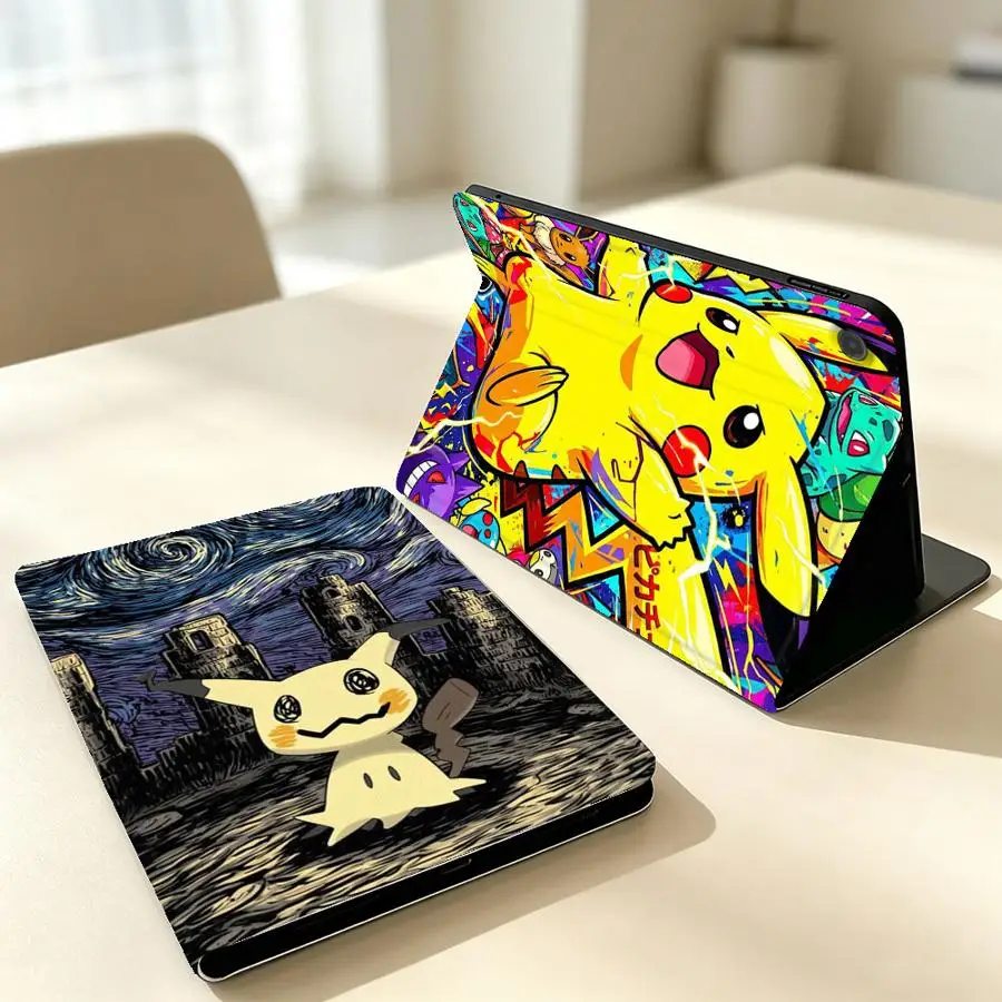 With Pencil Holder Case for Samsung Galaxy Tab A7 Lite S9 FE A9Plus S9+ S10 Lite S7 S8+ S10FE A11 S11 A8 S10 Plus Pokemons
