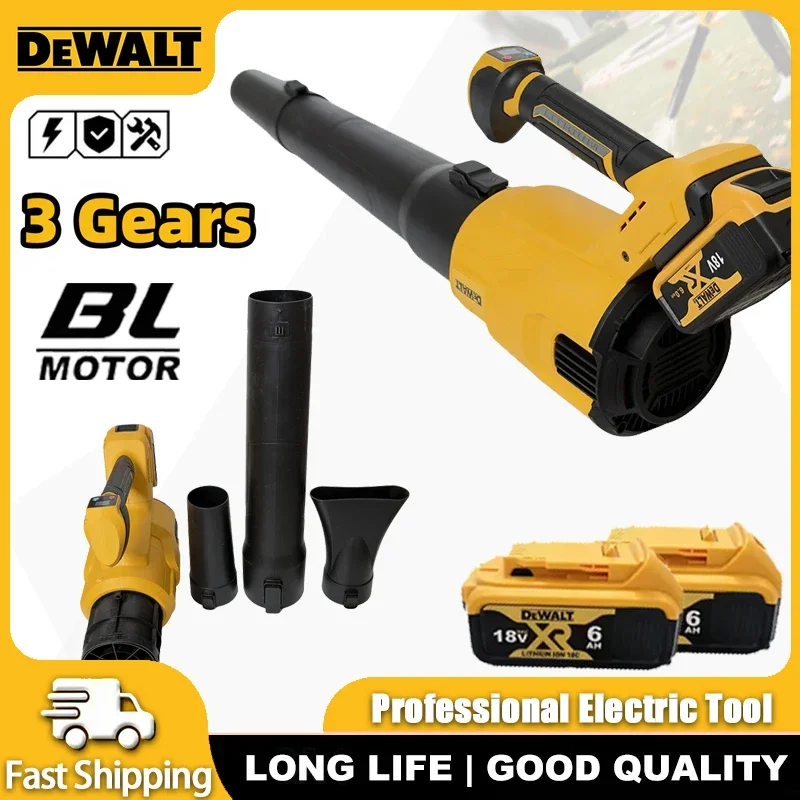 

DeWALT 20V 18V Battery Brushless Air Blower 3 -Gears High Speed Powerful Cordless Electric Leaf Snow Duster Blowing Power Tool