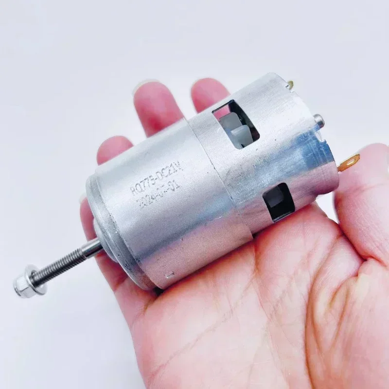 DC モーター 21V ダブルベアリング 775 9500-10000rpm 効率的な電動芝刈り機操作のための高出力ブラシモーター
