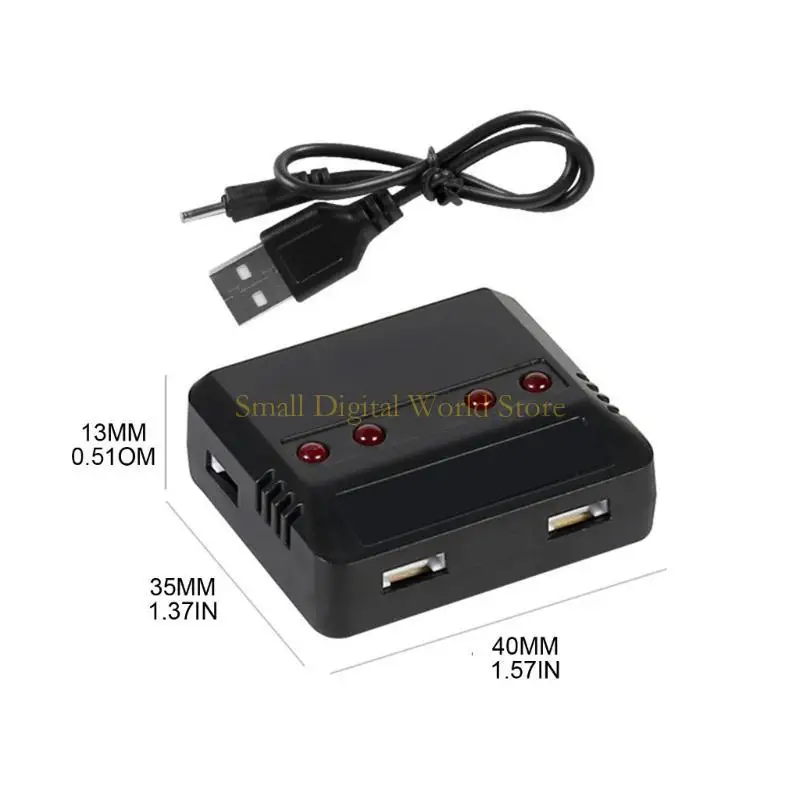 77ub 3.7v 500mAh بطارية Lipo و 4 في 1 شاحن USB لـ Wltoys WL V911S RC Alcopter Praph Parts Accessories