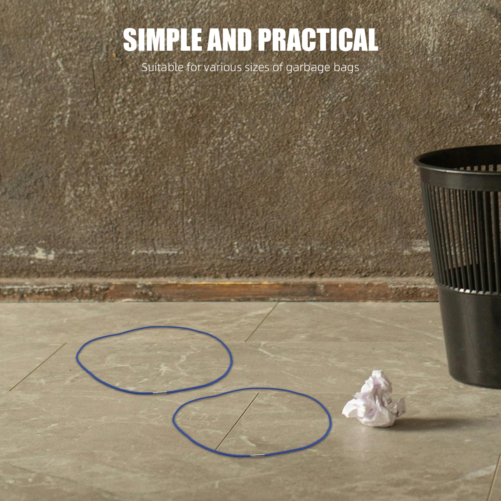 

6 Pcs Trash Can Elastic Band Garbage Elastics Rubber Bands Adjustable Cord Fasten