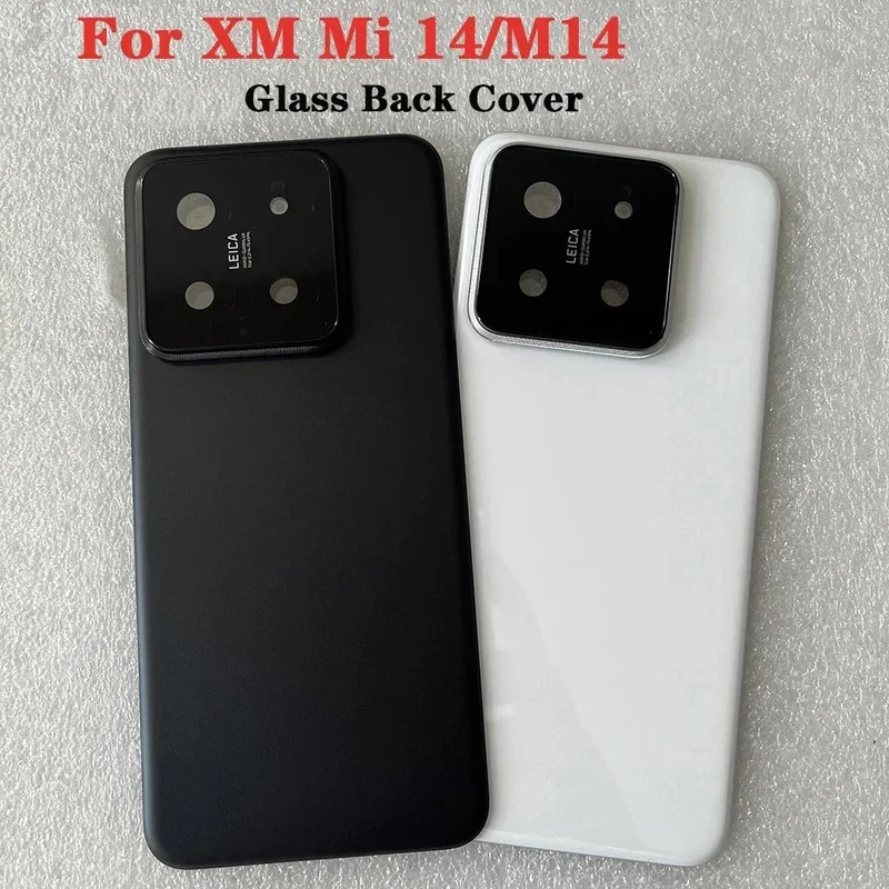 

For Xiaomi Mi 14 Tempered Glass Battery Back Cover For Mi14 M14 Phone Housing Case Replacement