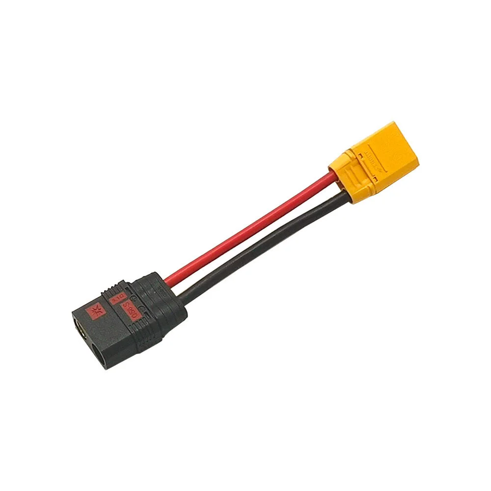 

HWRC QS8 Female to XT90 Male Connector Adapter cable 10AWG/12AWG/14AWG For RC Drone Battery Charger