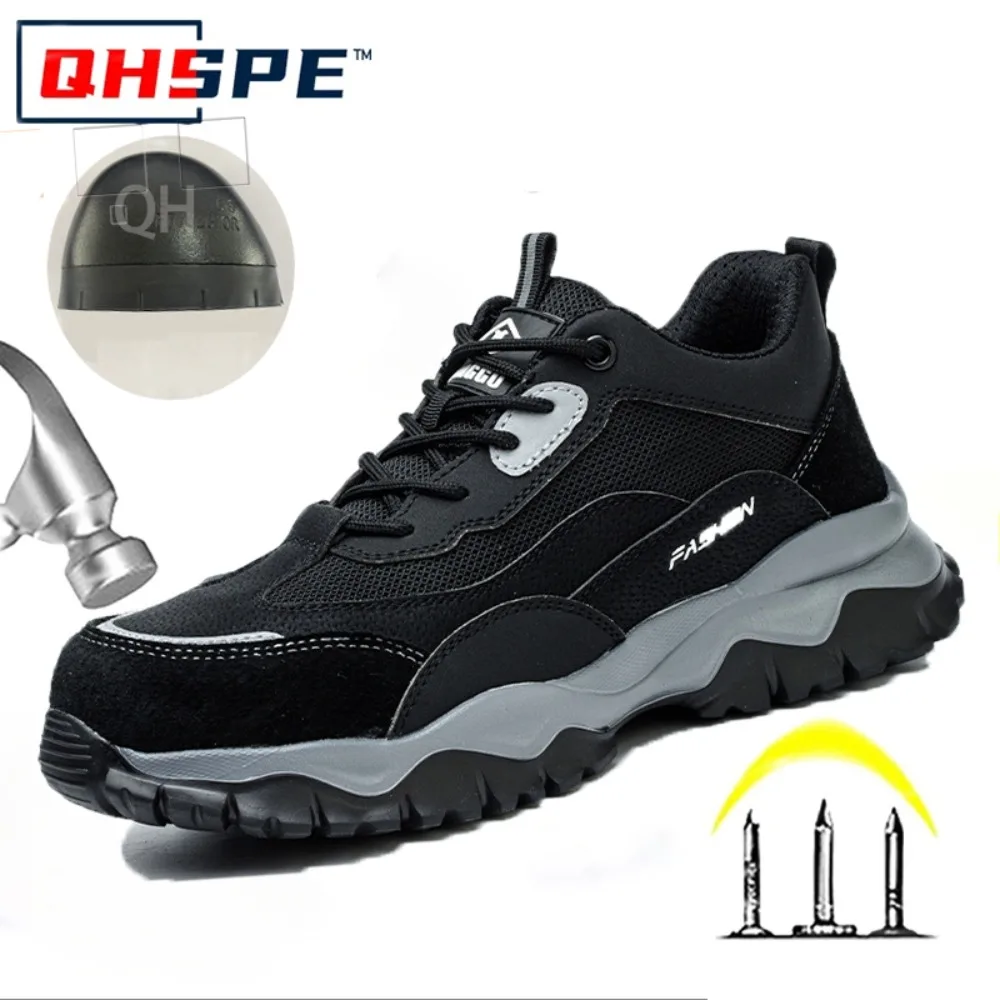 Safety Shoes Anti Smashing Anti Piercing 6kV Insulated Breathable Electrician Work Boots Kevlar Protective Footwear