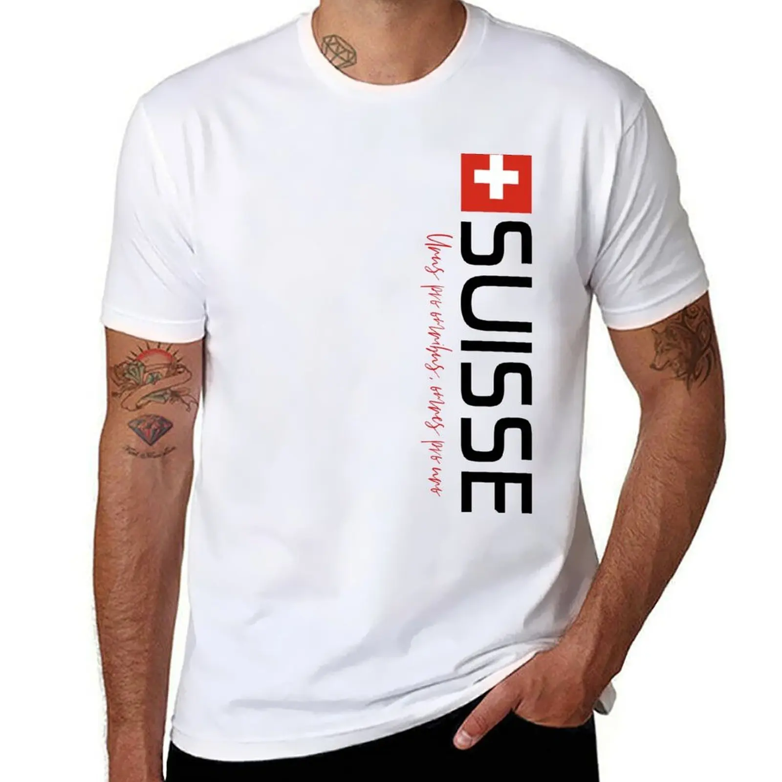 

Swiss Fan T-Shirt man graphic t shirt man t shirt cotton T-Shirt
