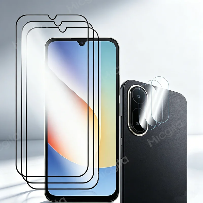 Neues Glas für Redmi A7 Pro Displayschutzfolie 9H Anti-Scratch Vollkleber gehärtetes Glas Soft Fiber Kamerafolie A7Pro 5G