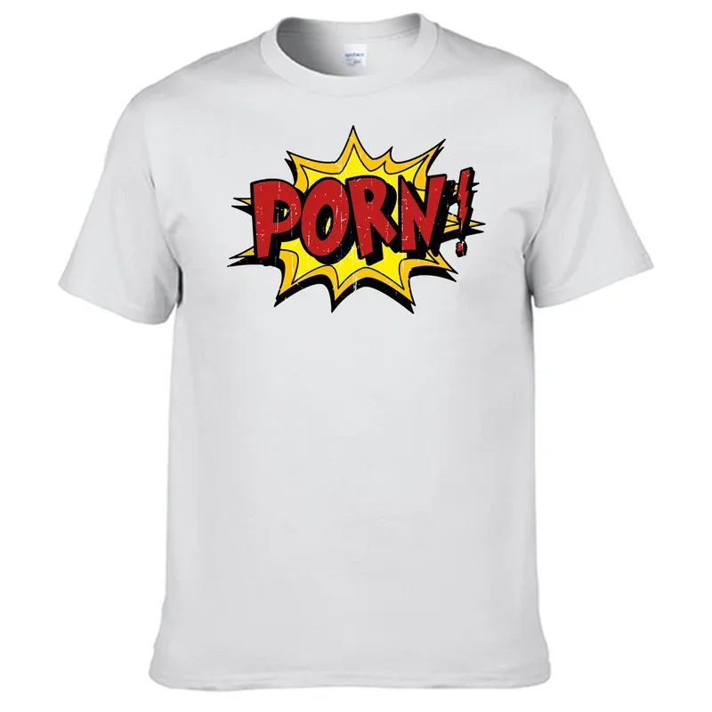 

Porns T shirt 100% cotton men shirt