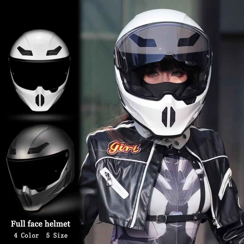 ‌ DOT Certified Full Face Motorcycle Helmet - Unisex All-Season Street Bike & Touring Helmet with Ventilation System & Large